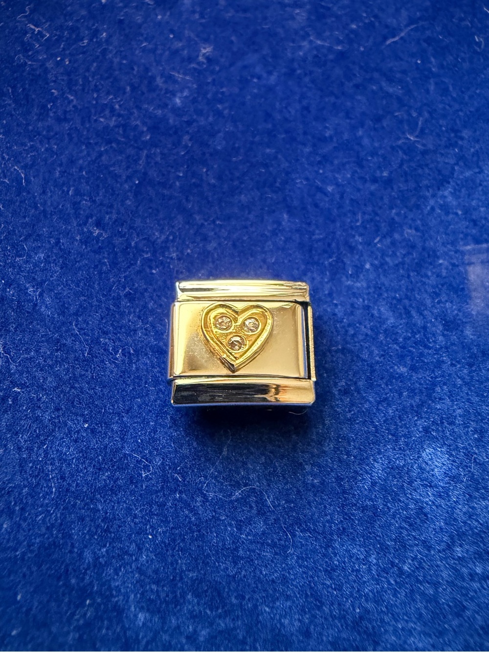 Heart 18k CZ OG Manuel Zed Italian Charm